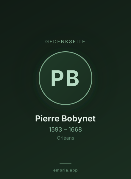 Gedenkportrait von Pierre Bobynet