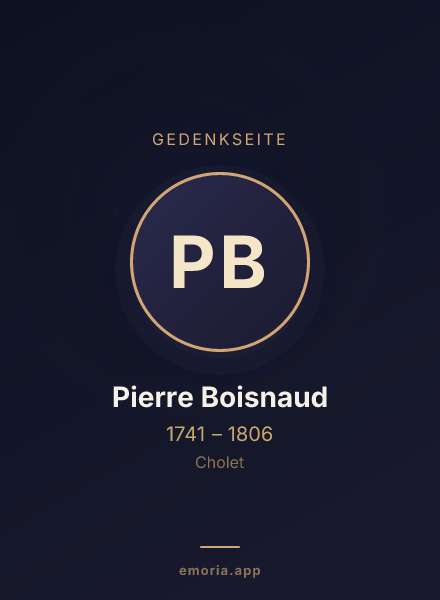 Gedenkportrait von Pierre Boisnaud