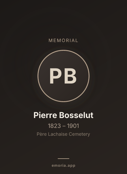 Memorial portrait of Pierre Bosselut