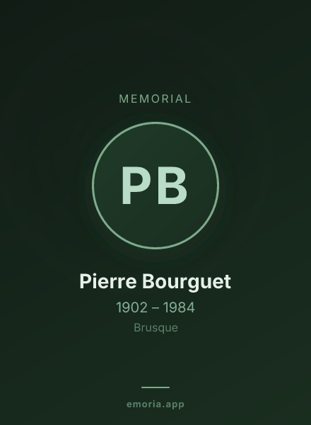 Memorial portrait of Pierre Bourguet
