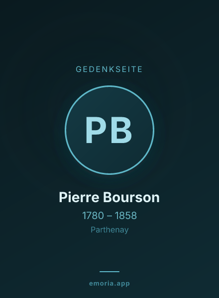 Gedenkportrait von Pierre Bourson