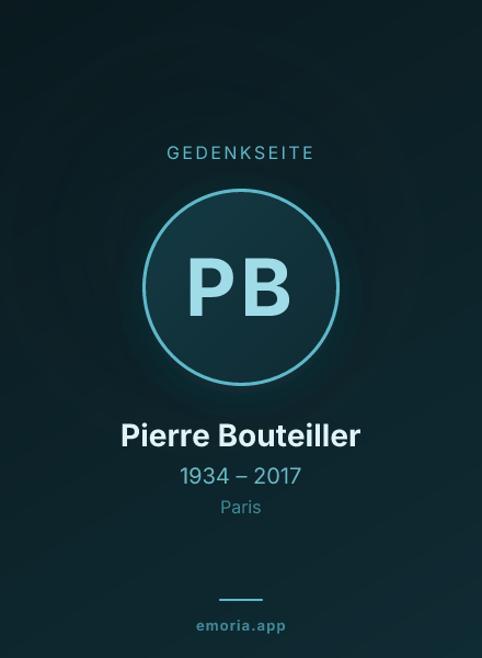 Gedenkportrait von Pierre Bouteiller