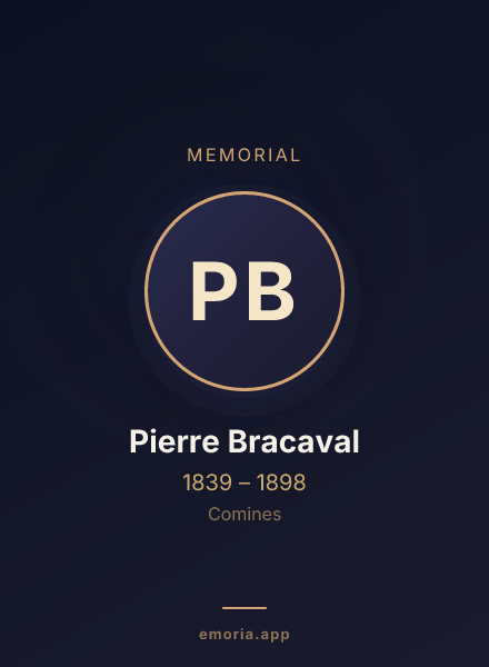 Memorial portrait of Pierre Bracaval