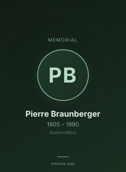 Memorial portrait of Pierre Braunberger