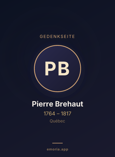Gedenkportrait von Pierre Brehaut