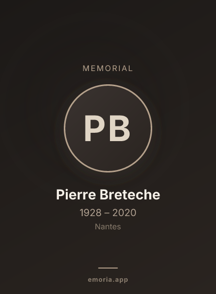 Memorial portrait of Pierre Breteche