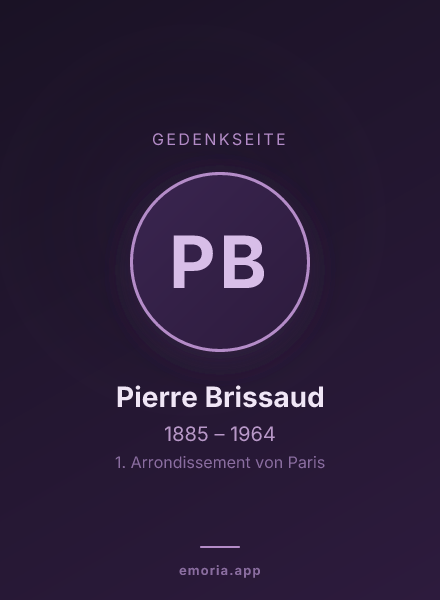 Gedenkportrait von Pierre Brissaud