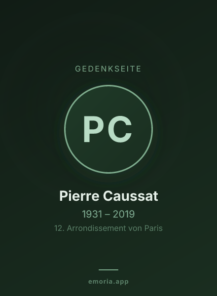 Gedenkportrait von Pierre Caussat