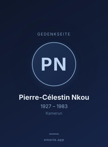 Gedenkportrait von Pierre-Célestin Nkou