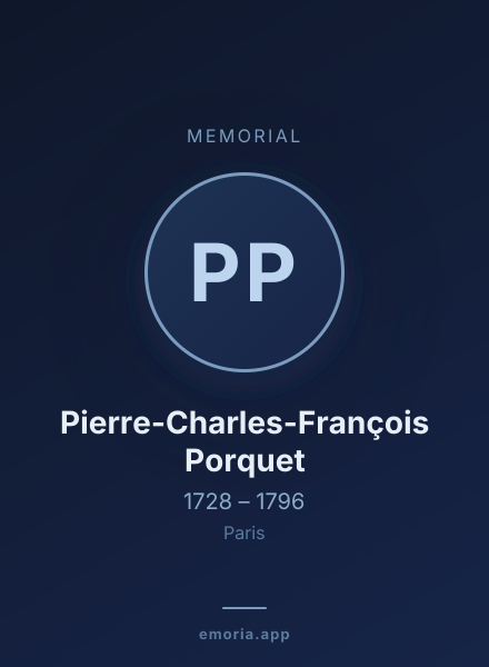 Memorial portrait of Pierre-Charles-François Porquet