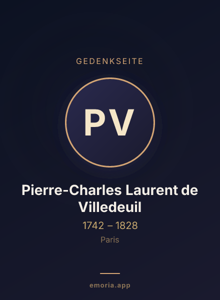 Gedenkportrait von Pierre-Charles Laurent de Villedeuil