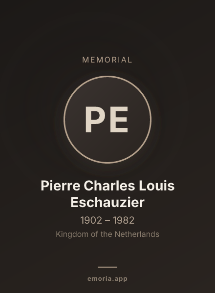 Memorial portrait of Pierre Charles Louis Eschauzier
