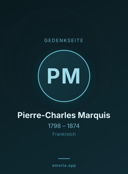 Gedenkportrait von Pierre-Charles Marquis
