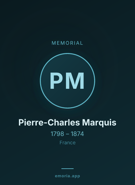 Memorial portrait of Pierre-Charles Marquis