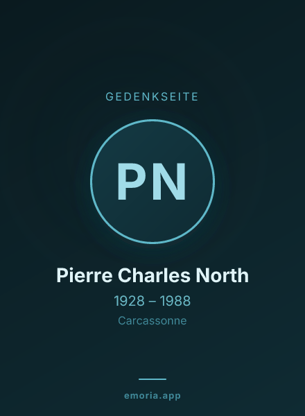 Gedenkportrait von Pierre Charles North