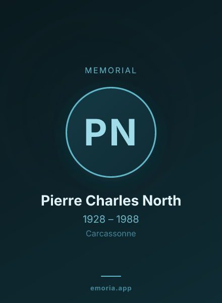 Memorial portrait of Pierre Charles North
