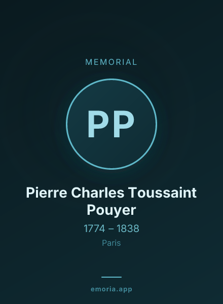 Memorial portrait of Pierre Charles Toussaint Pouyer