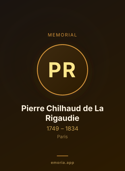 Memorial portrait of Pierre Chilhaud de La Rigaudie