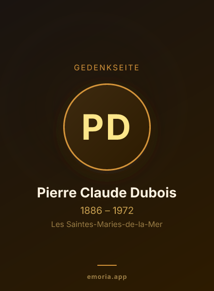 Gedenkportrait von Pierre Claude Dubois