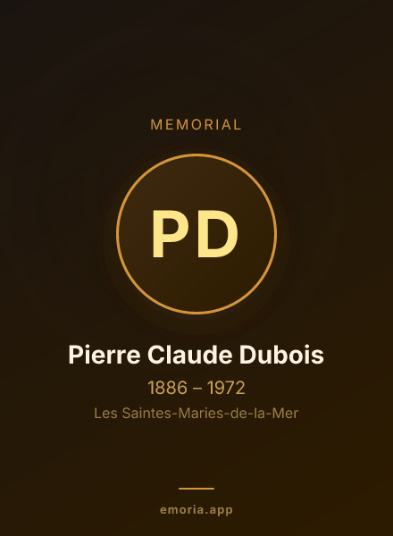Memorial portrait of Pierre Claude Dubois