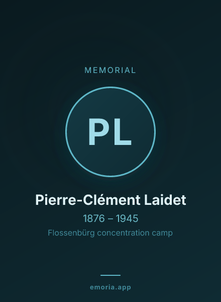 Memorial portrait of Pierre-Clément Laidet