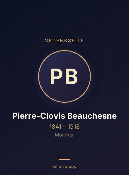 Gedenkportrait von Pierre-Clovis Beauchesne