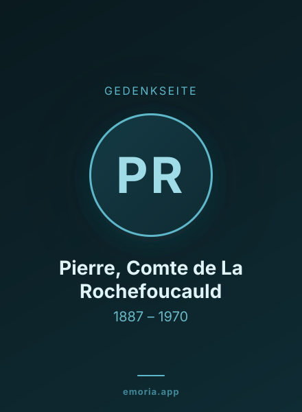 Gedenkportrait von Pierre, Comte de La Rochefoucauld