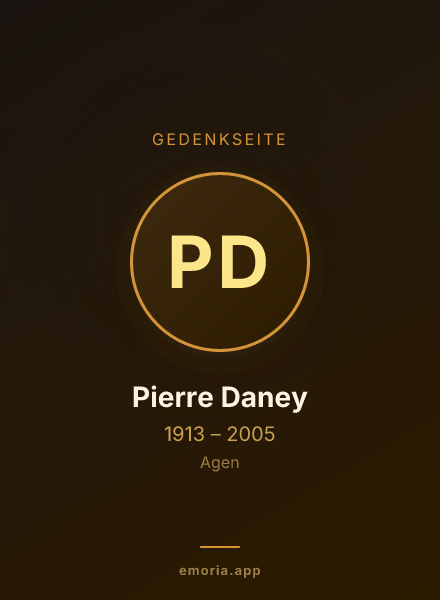 Gedenkportrait von Pierre Daney