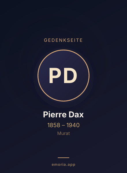 Gedenkportrait von Pierre Dax