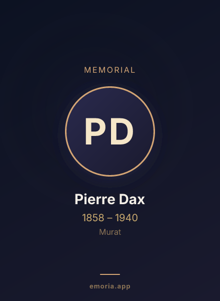 Memorial portrait of Pierre Dax
