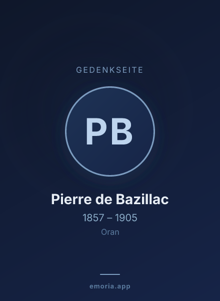Gedenkportrait von Pierre de Bazillac