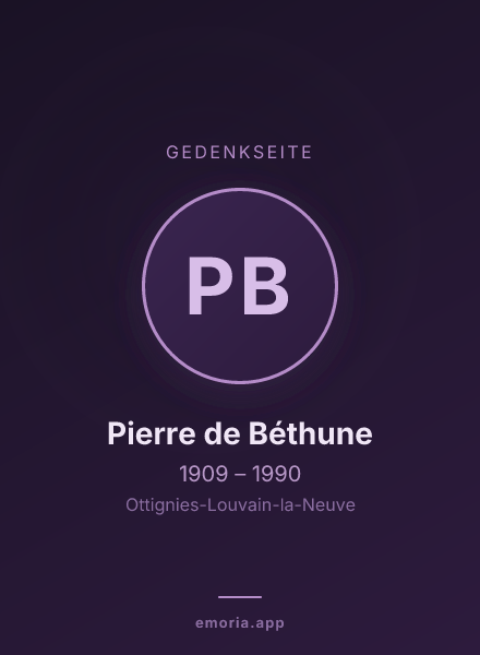 Gedenkportrait von Pierre de Béthune