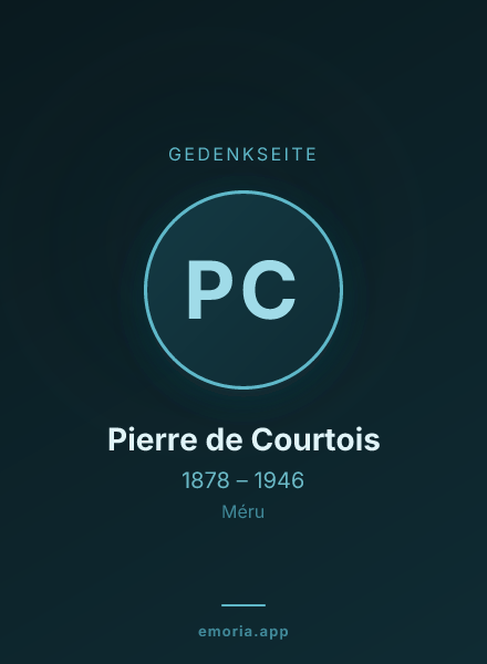 Gedenkportrait von Pierre de Courtois