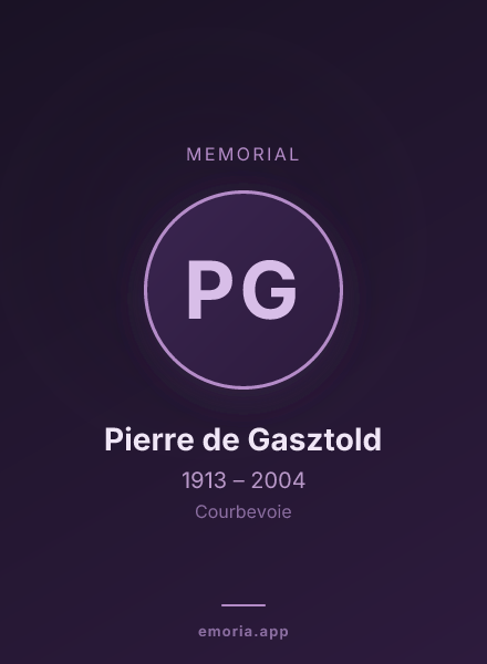 Memorial portrait of Pierre de Gasztold