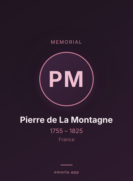 Memorial portrait of Pierre de La Montagne