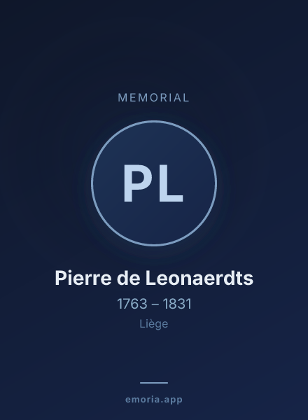 Memorial portrait of Pierre de Leonaerdts
