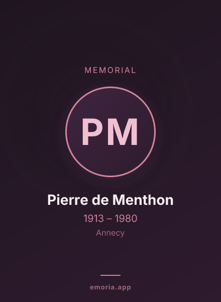 Memorial portrait of Pierre de Menthon