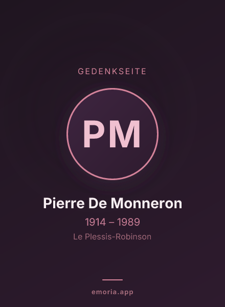 Gedenkportrait von Pierre De Monneron