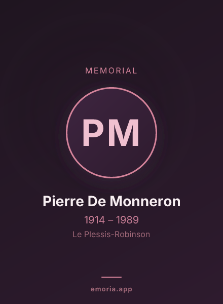 Memorial portrait of Pierre De Monneron