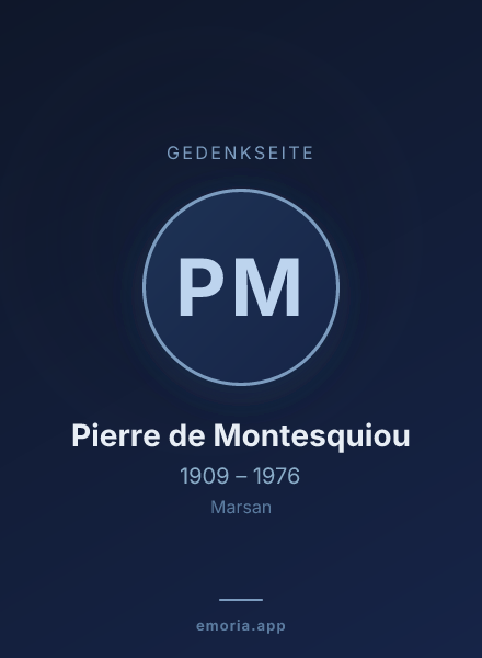 Gedenkportrait von Pierre de Montesquiou