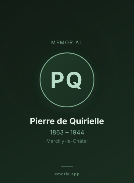 Memorial portrait of Pierre de Quirielle