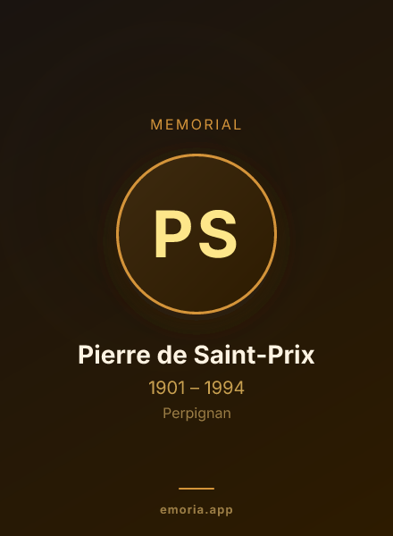 Memorial portrait of Pierre de Saint-Prix