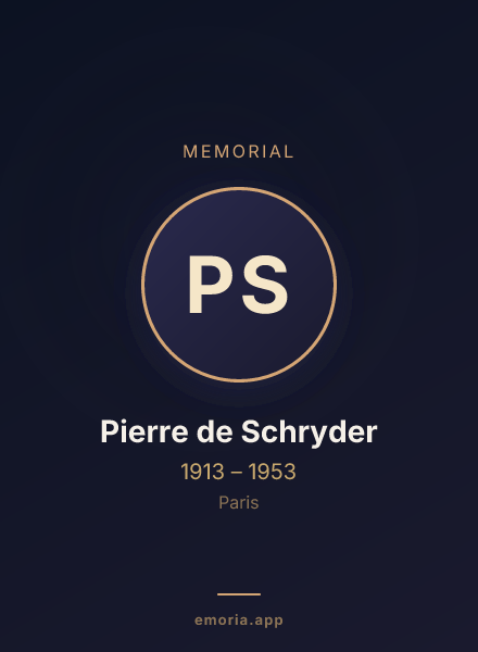 Memorial portrait of Pierre de Schryder