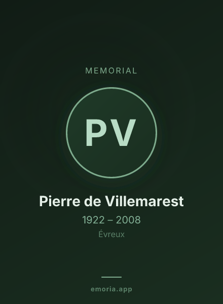 Memorial portrait of Pierre de Villemarest