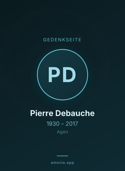 Gedenkportrait von Pierre Debauche