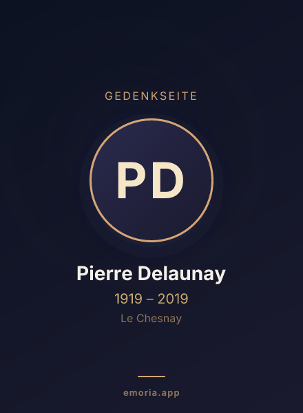 Gedenkportrait von Pierre Delaunay