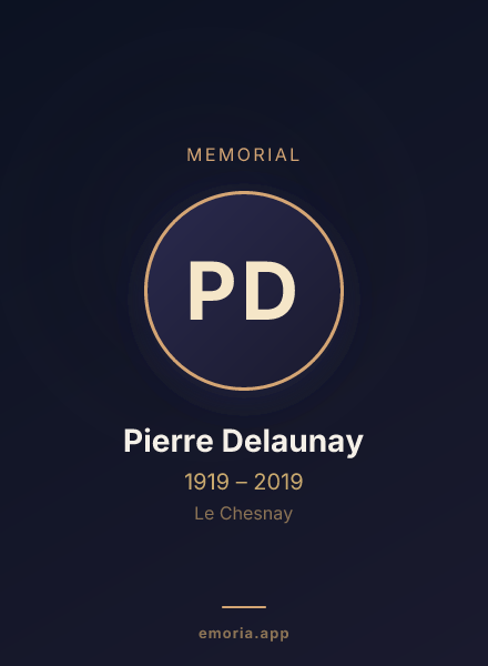 Memorial portrait of Pierre Delaunay