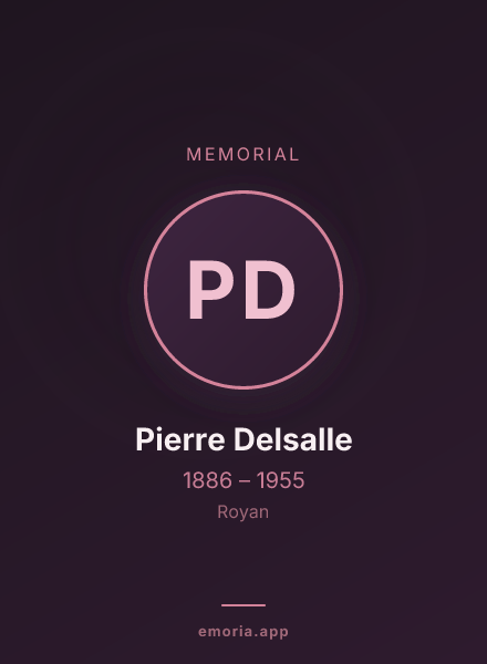 Memorial portrait of Pierre Delsalle