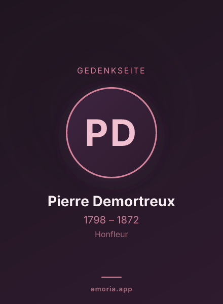 Gedenkportrait von Pierre Demortreux
