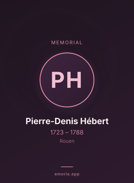 Memorial portrait of Pierre-Denis Hébert